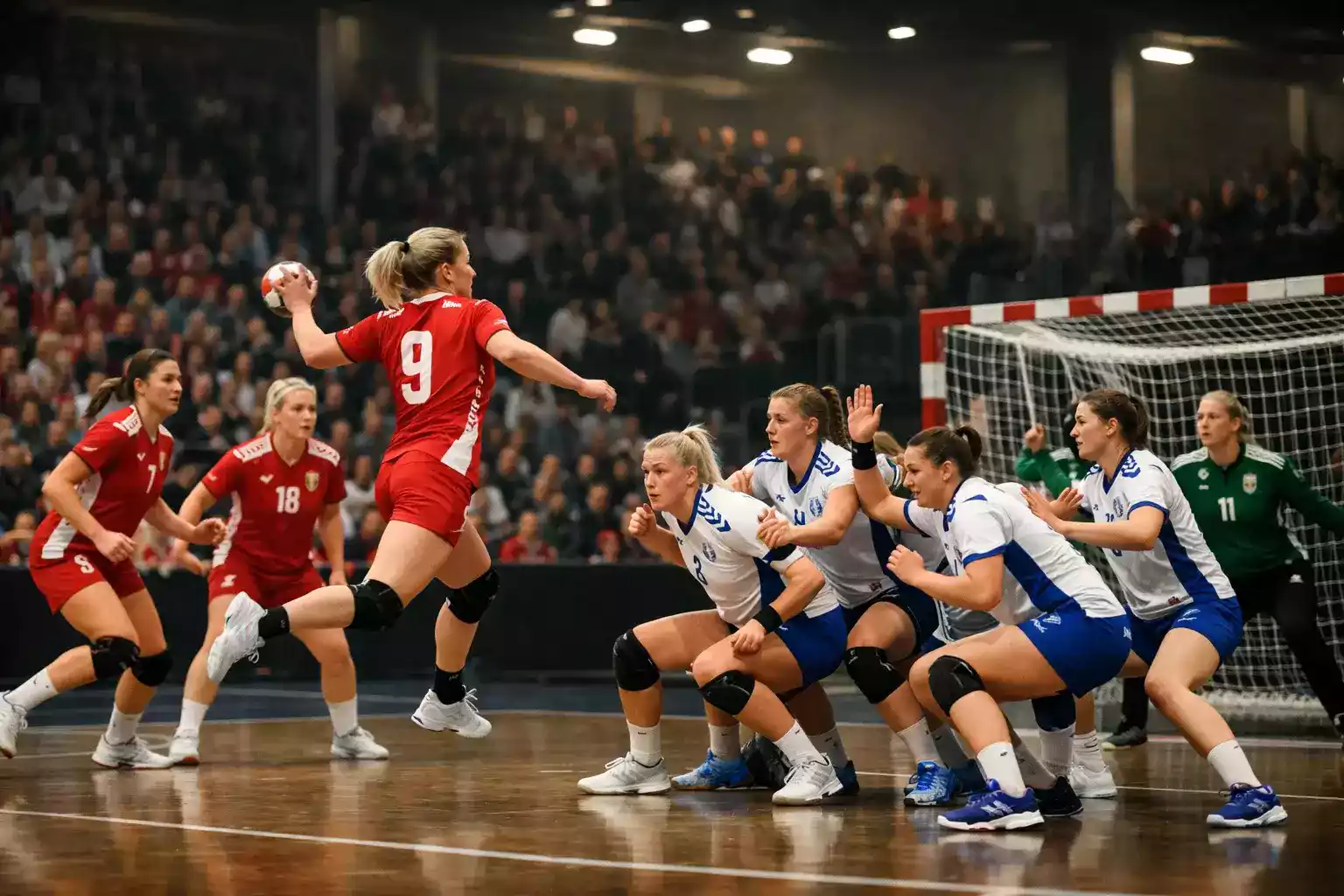 Typiske handicap-linjer i kvindehåndbold